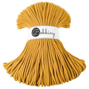 Bobbiny Corde Macramé Tressée Premium 5mm (Mustard) 100m