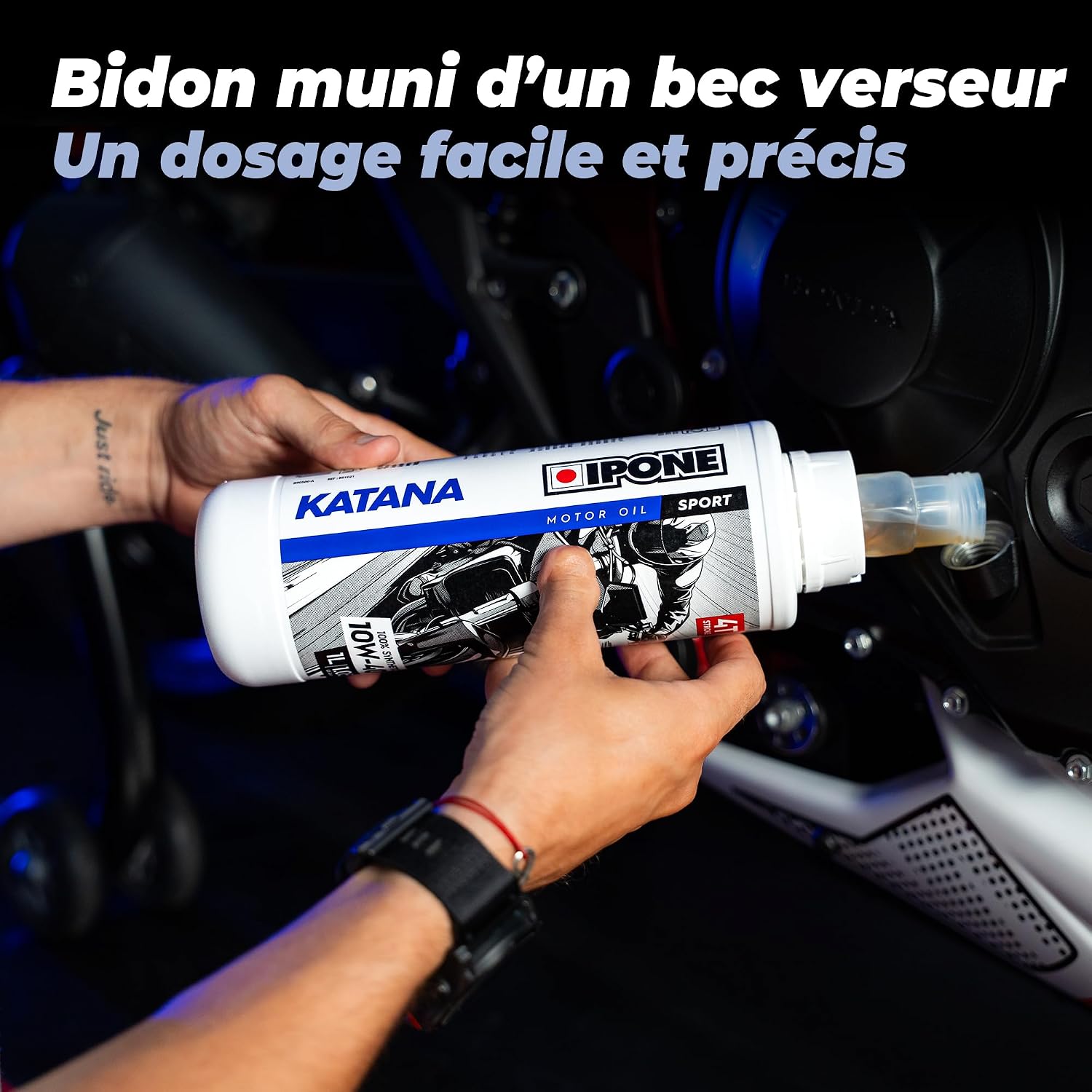 IPONE Full Power Katana — Huile Moteur Moto 4T 10W40 1L – Image 4