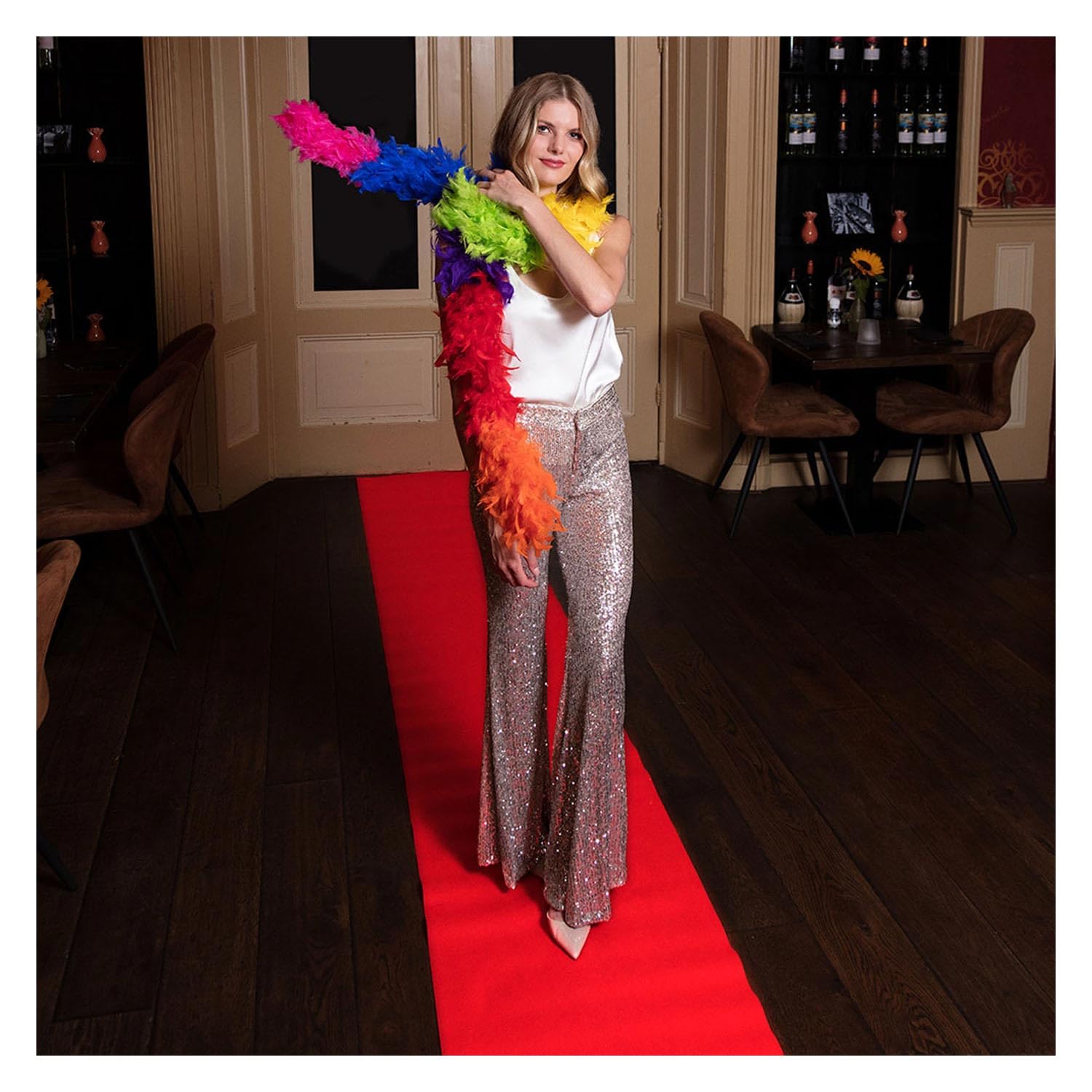 BOLAND — Tapis rouge 450 x 60 cm – Image 3