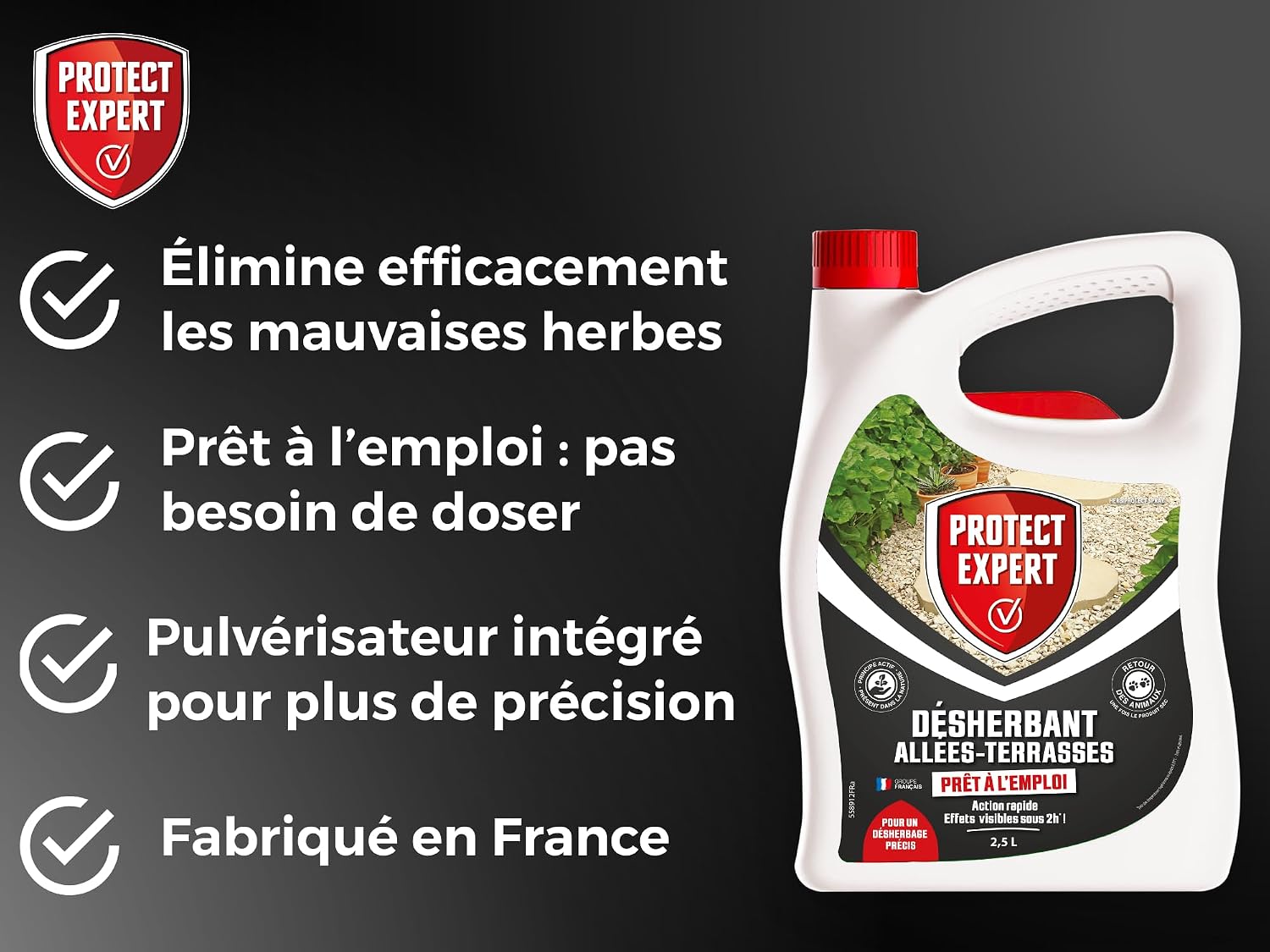 PROTECT EXPERT — Désherbant prêt à l'emploi 2,5L – Image 2