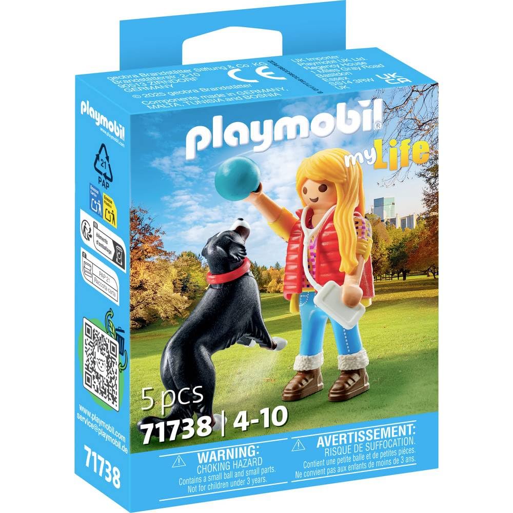 JEUNE FILLE +CHIEN DE MONTAGNE PLAYMOBIL PLL71738