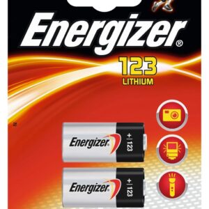 ENERGIZER Lot de 6 Blisters de 2 Piles Lithium CR123 A 3V
