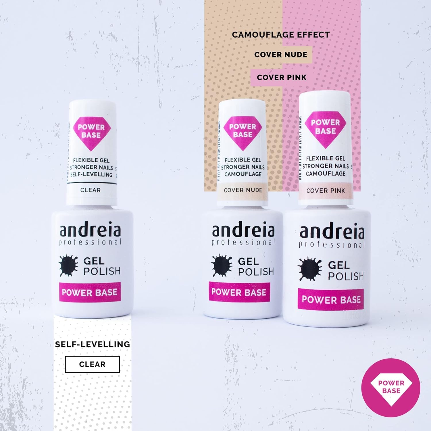 ANDREIA PROFESSIONAL — Base gel ongles Cover Pink 10,5 ml – Image 3