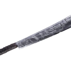 P'tit Clown - Machette Factice en Plastique - Accessoire Effrayant pour Halloween, Déguisements de Tueur, Cosplay, et Soirées à Thème (Noir)