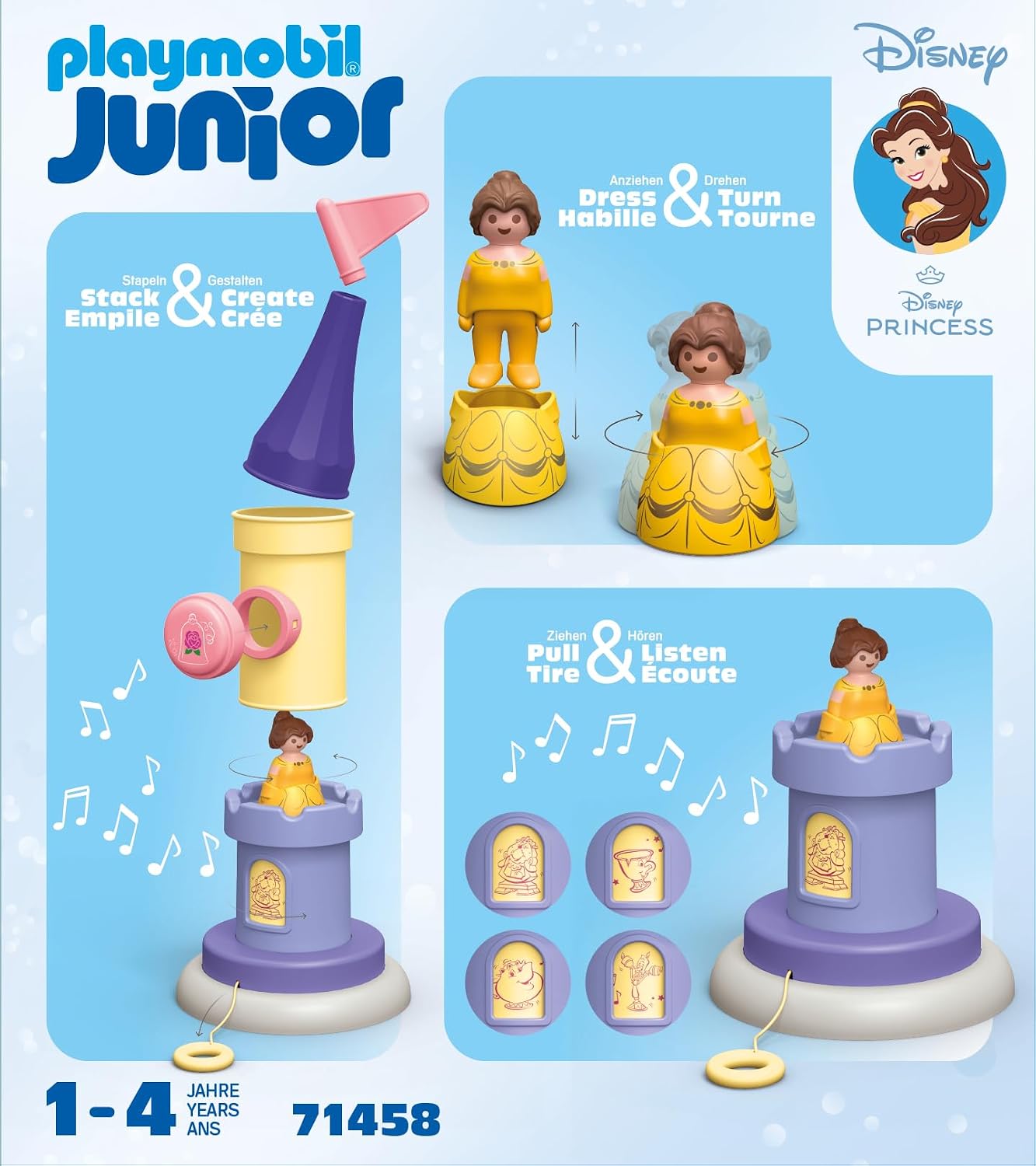 PLAYMOBIL Junior Disney — Tourelle de Belle musicale – Image 5