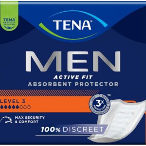 Assorbente di protezione per incontinenza maschile Tena Men - Livello 3 - Cartone 16x6