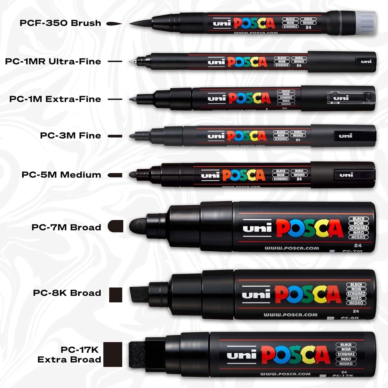 POSCA — Boîte métal de 20 marqueurs assortis – Image 7