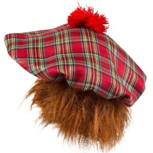 Alternative view of BOLAND Mister Tartan — Béret écossais à carreaux avec cheveux