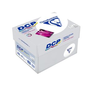 Clairefontaine - Réf. 1858C – 625 feuilles de papier blanc au format A3 - Digital Color Printing 250 g/m² – Carton contenant 5 ramettes de 125 feuilles – Couleur : Blanc (170 CIE)