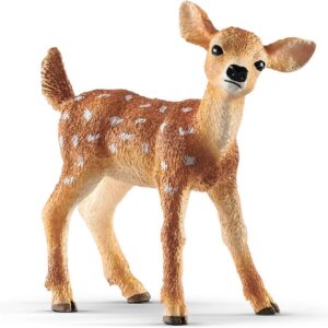 Schleich Wild Life | Faon de Virginie 14820 | Figurine Animale fidèle aux détails | Jouet de Zoo | idée Cadeau pour Filles et garçons | déco de Noël ou Anniversaire | dès 3 Ans | 5 x 2 x 5 cm