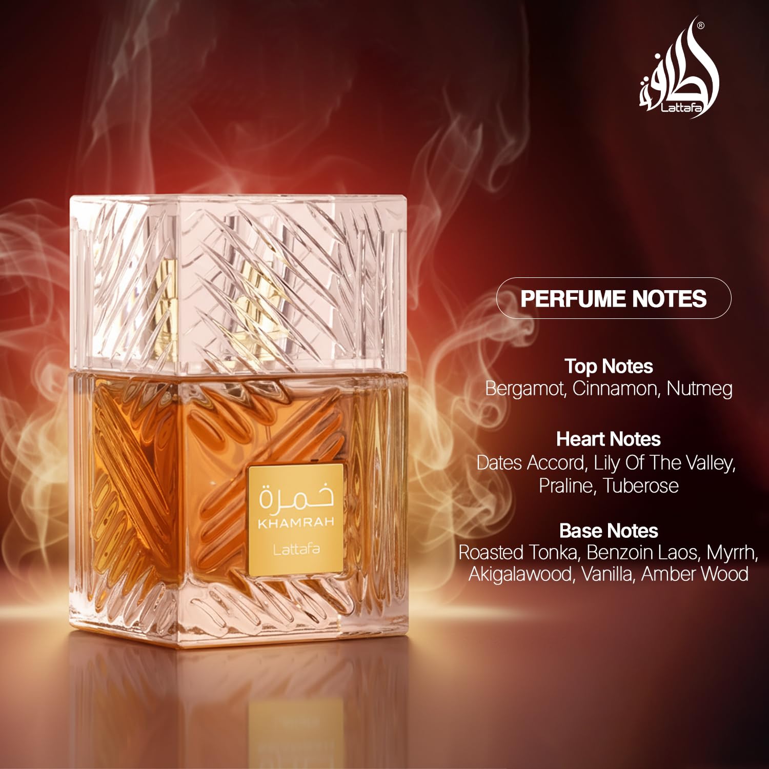 LATTAFA KHAMRAH — Eau de parfum unisexe 100 ml – Image 3