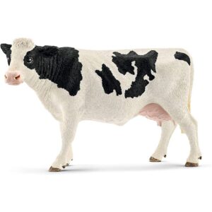 Schleich- Figurine Vache Holstein Farm World, 13797, Multicolore