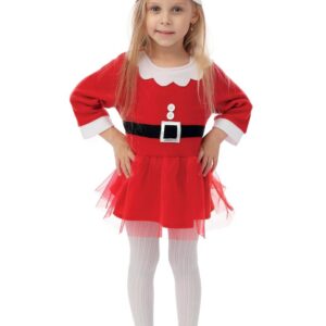P'TIT CLOWN - 23649 - Costume Mère Noël - fille - 5/6 ans