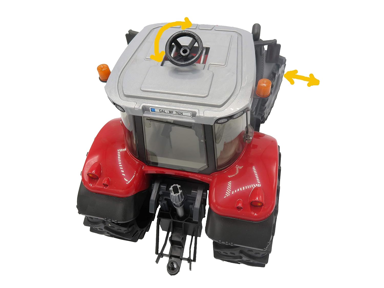 BRUDER Massey Ferguson 7624 — Tracteur pour Enfants Rouge – Image 3