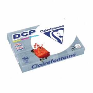 Clairefontaine 3806C - Digital Color Printing - A4, 350g/m2, Nombre de feuilles : 125 - Couleur: Blanc (170 CIE)