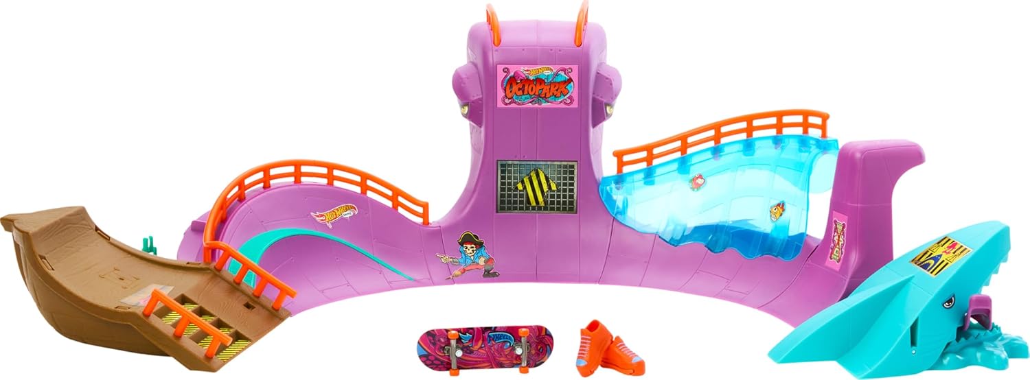 HOT WHEELS Skatepark Octopus — Coffret avec Fingerboard – Image 5