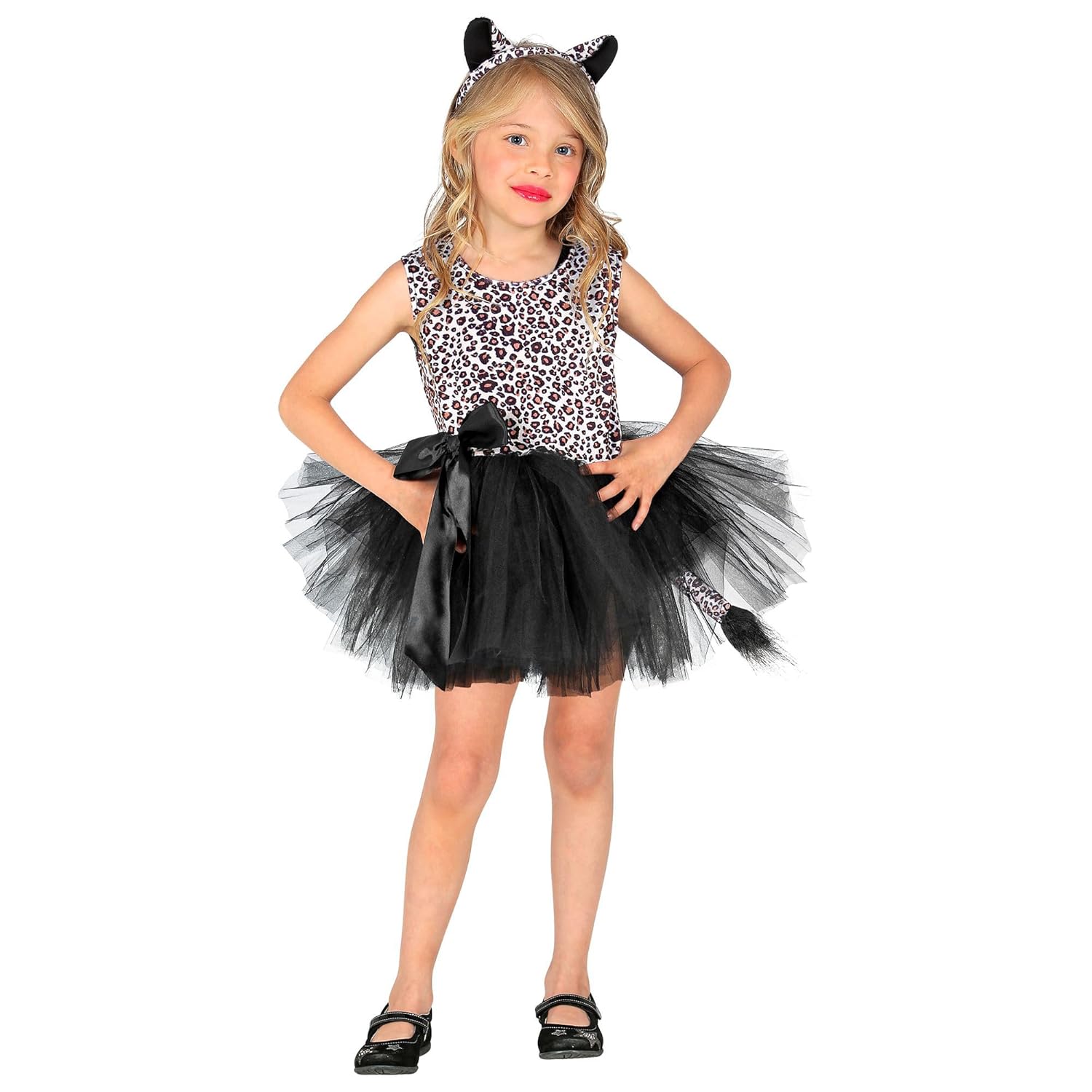 W WIDMANN MILANO Party Fashion - Costume enfant animal, robe avec tutu, serre-tête, costume animalier, déguisements de carnaval