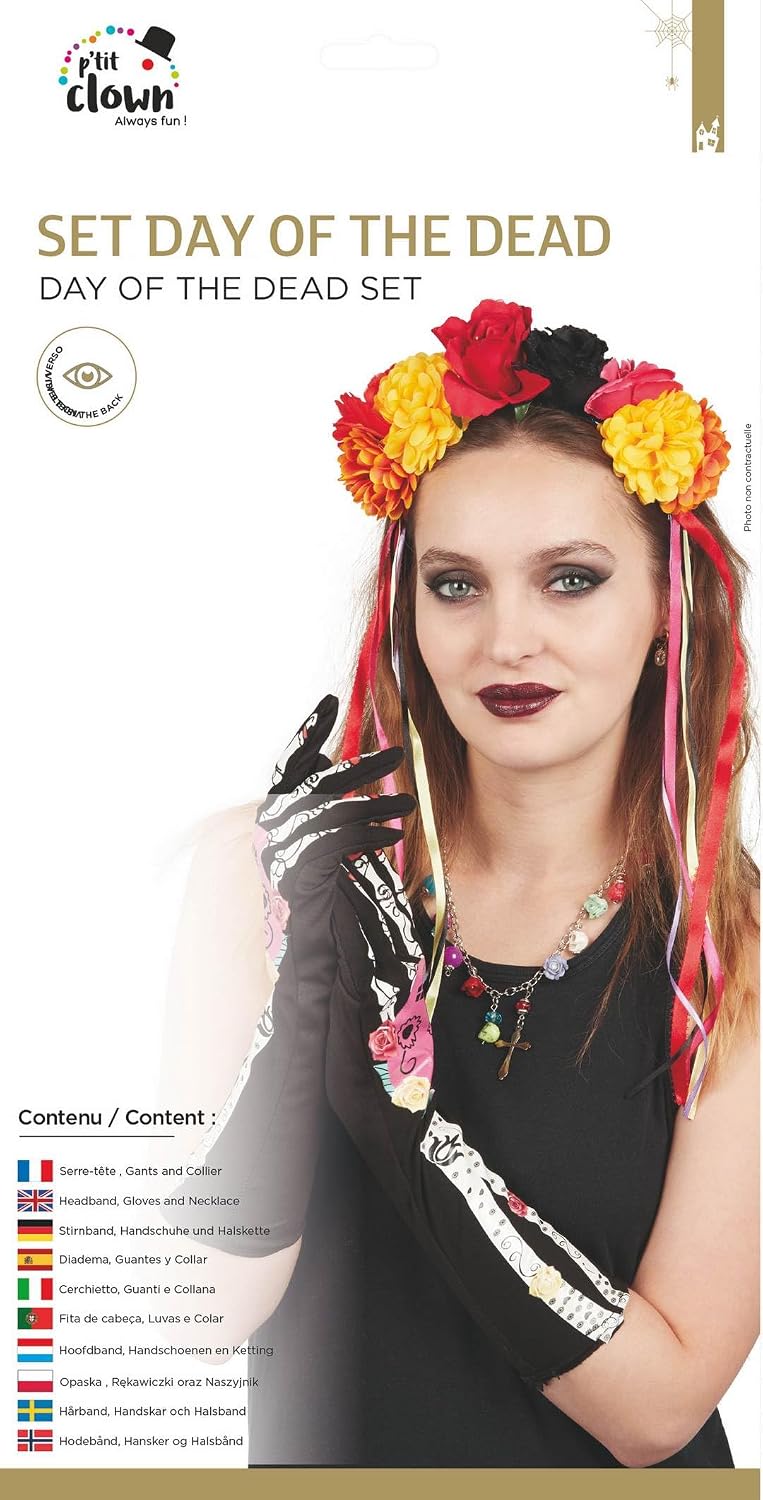 P'TIT Clown — Set de Déguisement Femme Day of the Dead – Image 2