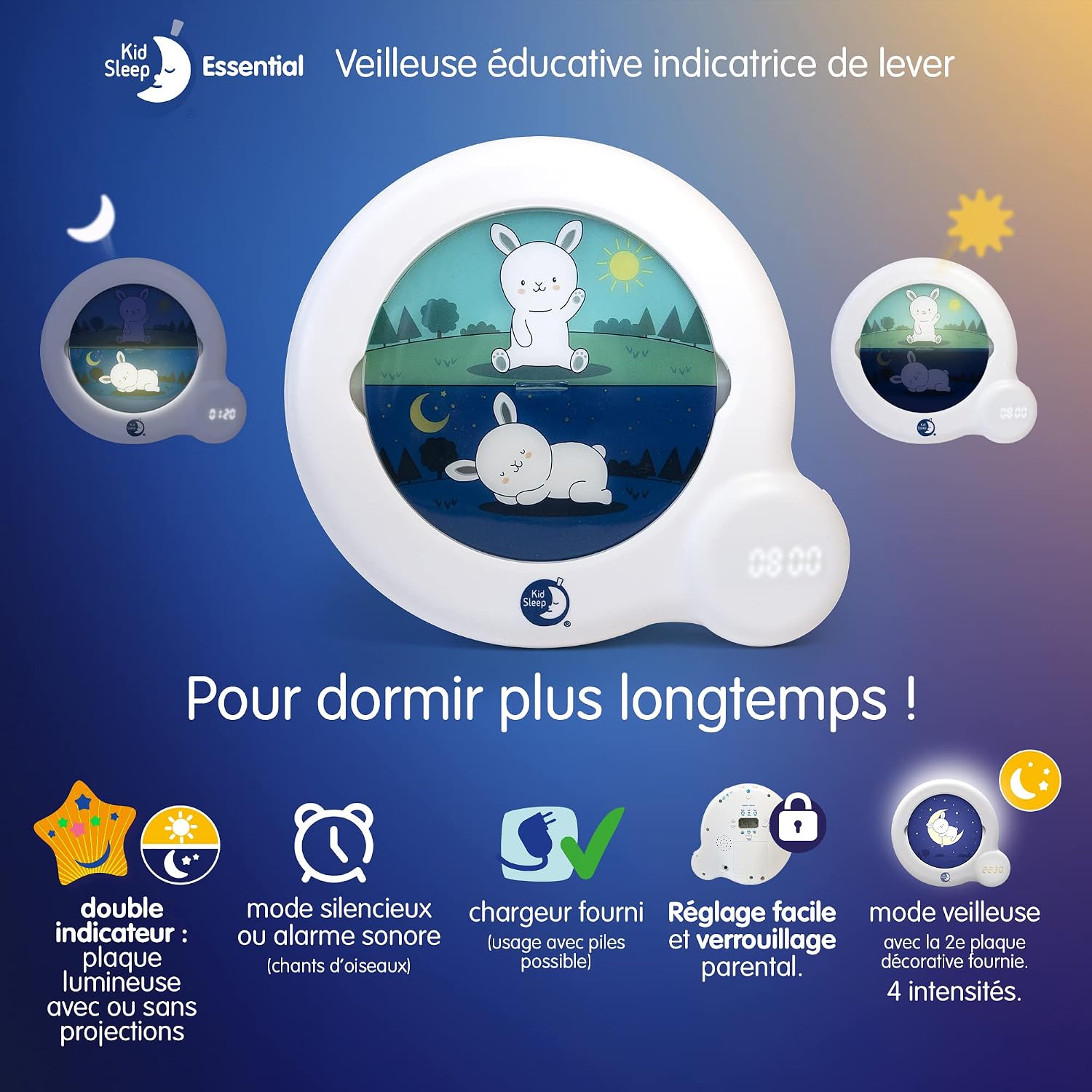 PABOBO Kid'Sleep Essential — Réveil éducatif 3 en 1 – Image 3