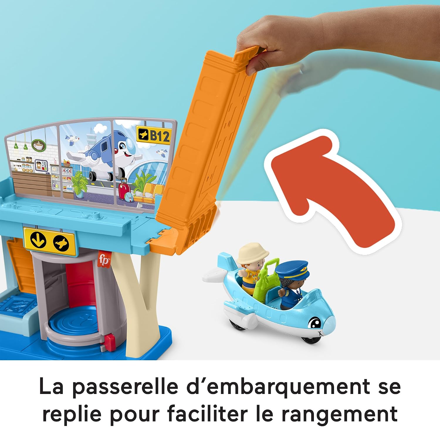 FISHER-PRICE Little People — Coffret Aéroport Interactif – Image 2
