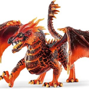 Schleich ELDRADOR Creatures | Dragon de Lave 70138 | Figurine Monstre ELDRADOR avec Ailes et mâchoire Mobiles | Jouet Fantastique pour Filles et garçons dès 7 Ans | 20 x 14 x 15 cm