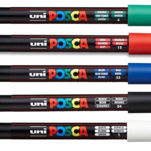 uni-ball Marqueur POSCA PX89789000 à pointe calibrée (assortie)