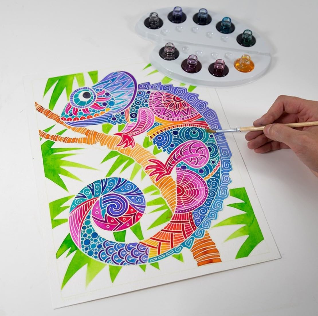 SENTOSPHERE — Kit de peinture aquarelle Animaux 15 pièces – Image 2