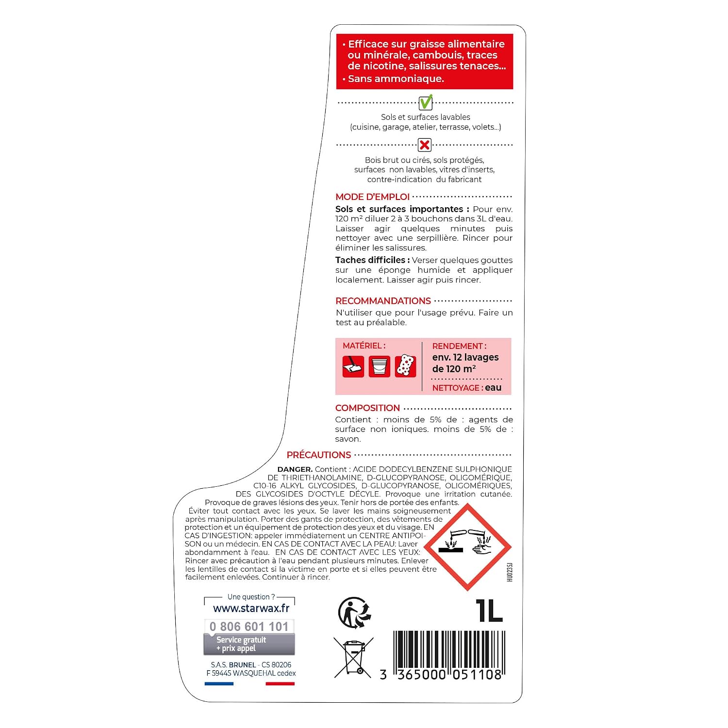 STARWAX — Décrassant Surpuissant Concentré 1 L – Image 6