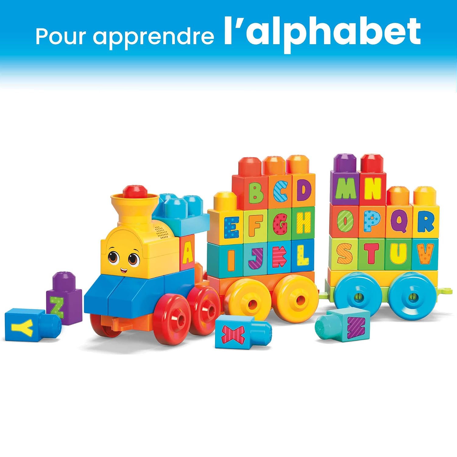 MEGA BLOKS — Train de l'Alphabet musical 50 pièces – Image 3