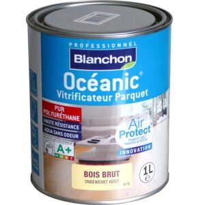 Blanchon Vitrificateur pour parquet Oceanic - Finition bois brut - Uréthane, Liquide, Bleu - Flooring