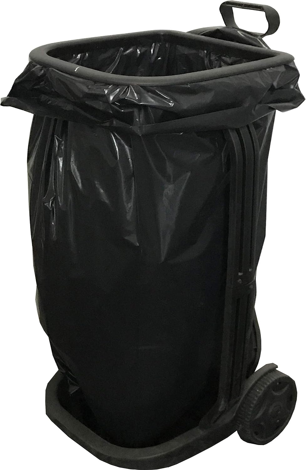100 Sacs Poubelle Grande Capacité 110L - Lien de Fermeture, Ultra Résistant, Anti-Fuites, Noir Opaque - 5 Rouleaux – Image 2