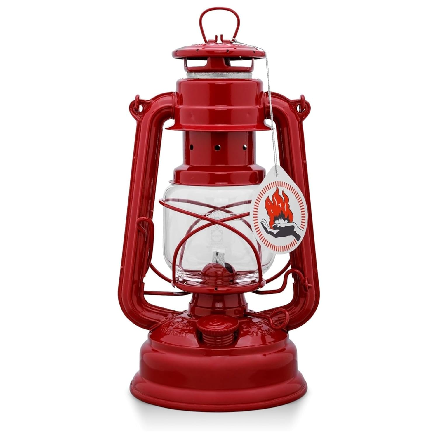 Feuerhand Hurricane Lantern 276 Ruby Red (empty)