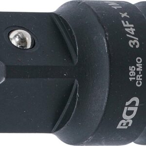 BGS 195 | Adaptateur de clé à douille à choc | femelle 20 mm (3/4") - mâle 25 mm (1")