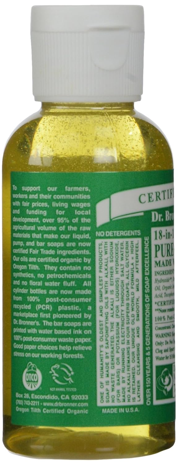 Bronner's Magic Soaps Castille Savon Liquide Bio-Almond 2 onces – Image 3