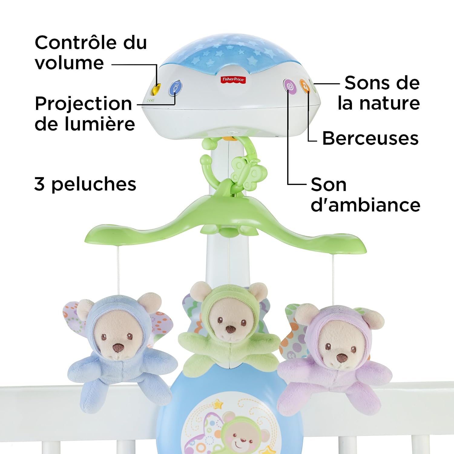 FISHER-PRICE — Mobile Doux Rêves Papillon avec Veilleuse – Image 7