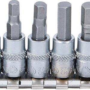 BGS 2749 | Jeu de douilles à embouts | 6,3 mm (1/4") | six pans intérieurs 3/32" - 3/8" | en pouce | 9 pièces