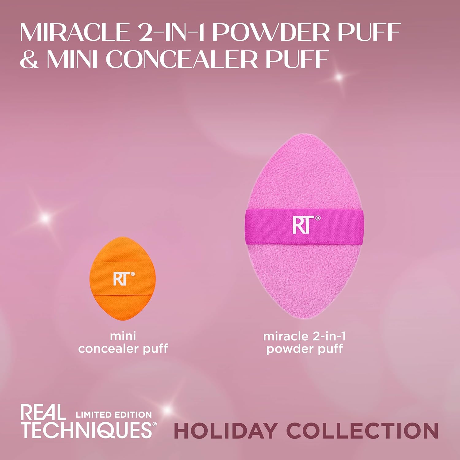 REAL TECHNIQUES Miracle 2-en-1 — Coffret de 2 Houppettes maquillage – Image 3