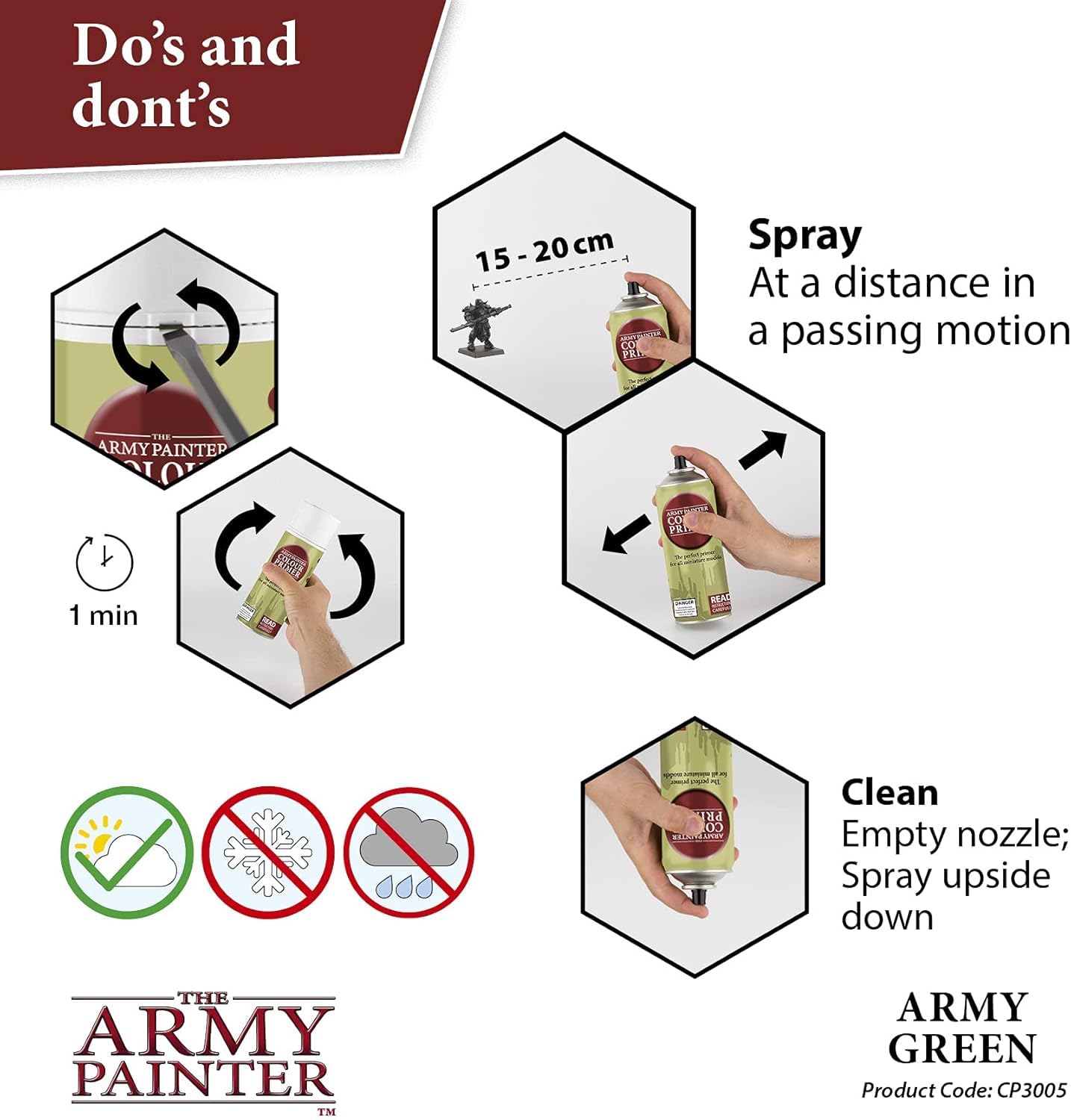 THE ARMY PAINTER Colour Primer Army Green — Spray acrylique 400 ml – Image 3
