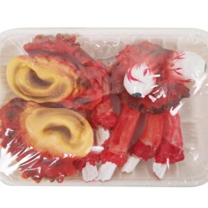 P'TIT CLOWN - 28171 - Barquette d'Organes Sanglants en Plastique - Accessoires de Décoration Halloween Effrayants pour Créer une Ambiance Terrifiante