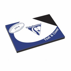 Clairefontaine 2716C Papier pour imprimante Texte et couverture DIN A3, 29,7 x 42 cm, 270 g, 1 ries avec 100 feuilles, noir