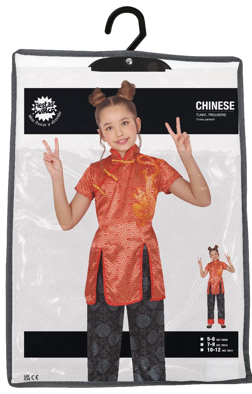 FIESTAS GUIRCA — Déguisement chinois fille 7 à 9 ans – Image 3