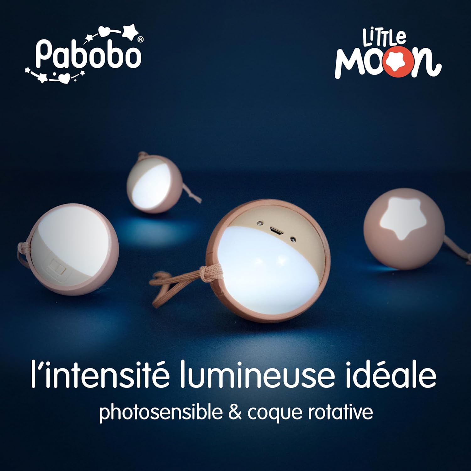 PABOBO Little Moon — Veilleuse portable rechargeable terracotta – Image 6
