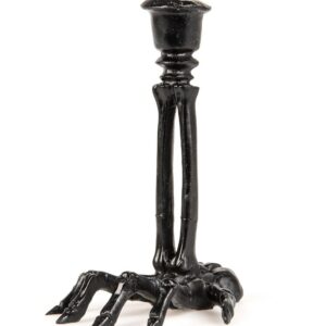 Chandelier en résine squelette noir 16 cm - Noir - Taille Unique