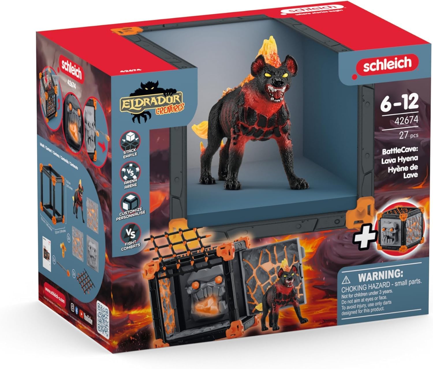 SCHLEICH Eldrador Creatures — Coffret BattleCave Hyène de Lave – Image 7