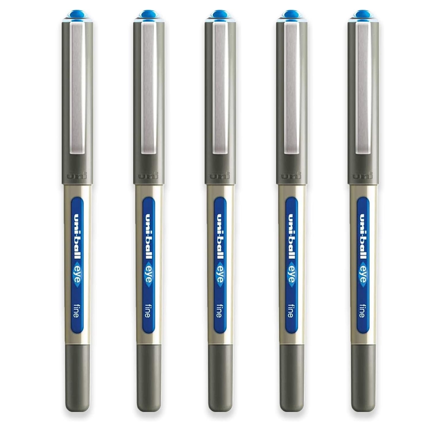 uni-ball EYE UB-157 Lot de 6 stylos roller Pointe 0,7 mm Bleu clair – Image 4