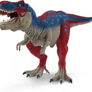 Figurine Tyrannosaure Rex bleu, Schleich 72155 Dinosaurs, Taille 28 cm, Des 3 ans