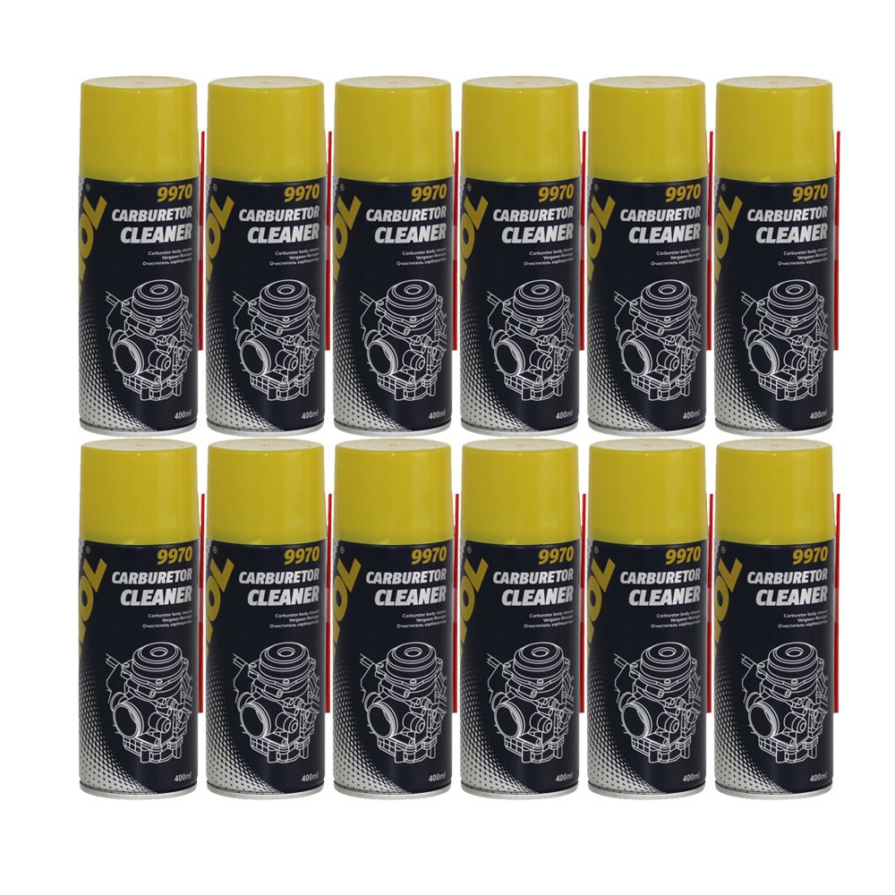 Nettoyant MANNOL 9970 carbure TOR Cleaner Nettoyant Carburateur/vanne papillon x 400 ml - Lot de 12
