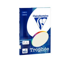 Clairefontaine 4168C Trophée – Mini ReSMA de papier, 50 feuilles, couleur : gris perle