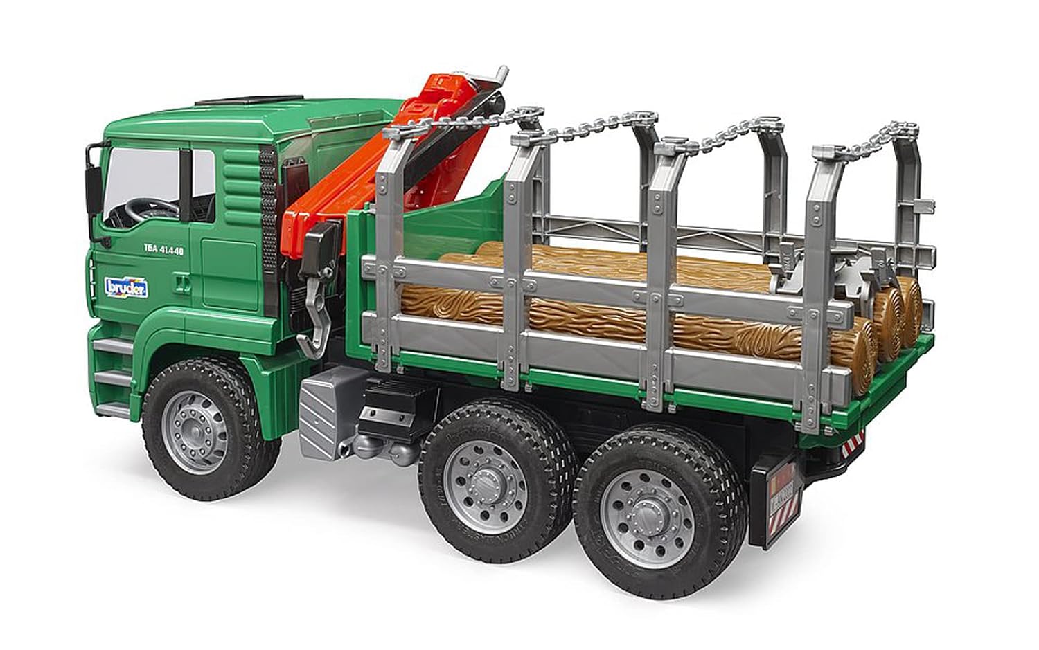 BRUDER MAN 02769 — Camion de transport de bois avec grue – Image 3
