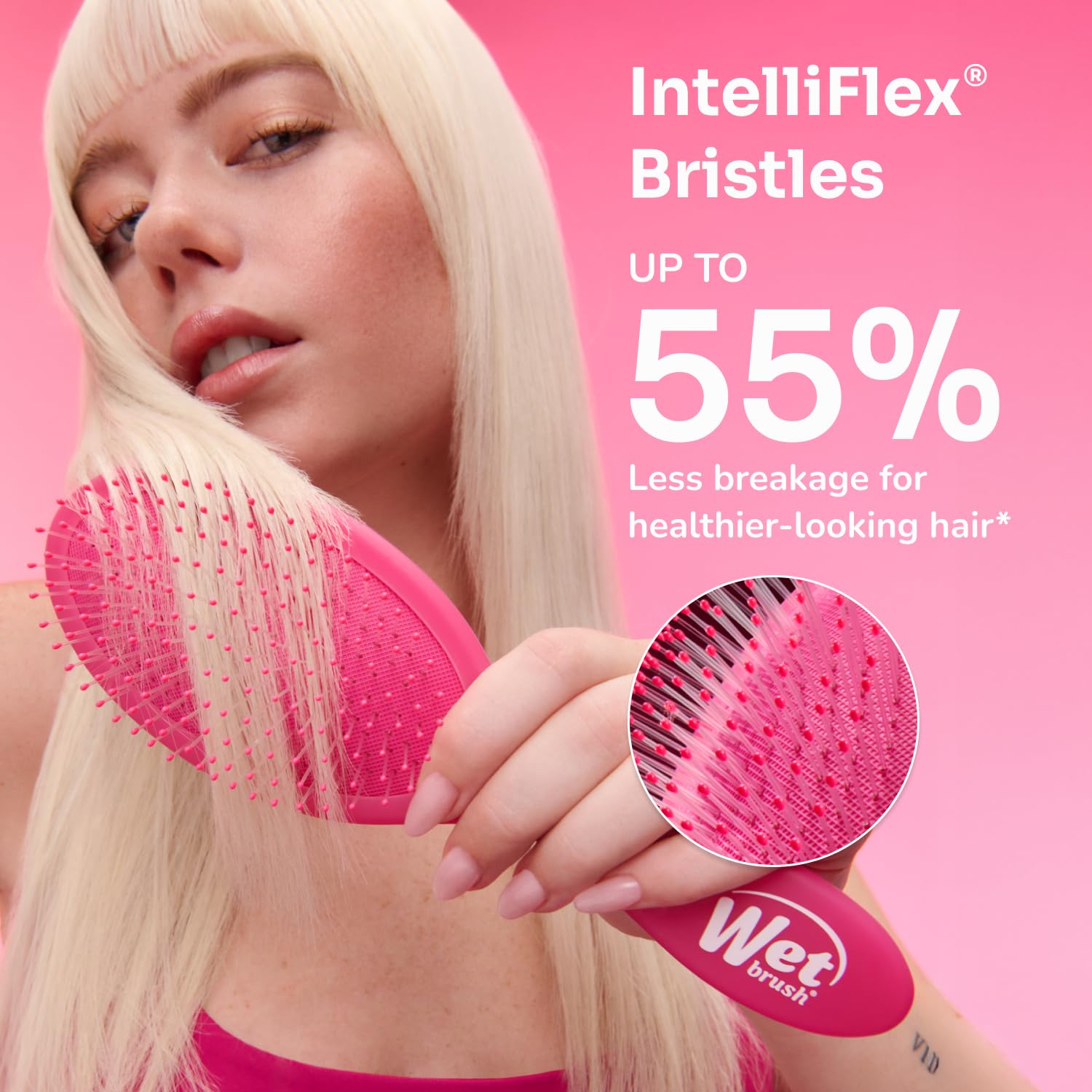 WET BRUSH Mini — Brosse Démêlante Rose – Image 5